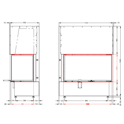 Фотография Каминная топка Астов П2С 10057 R