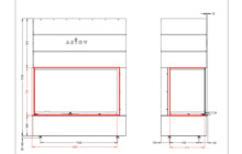 Каминная топка Астов П2С 12570 L