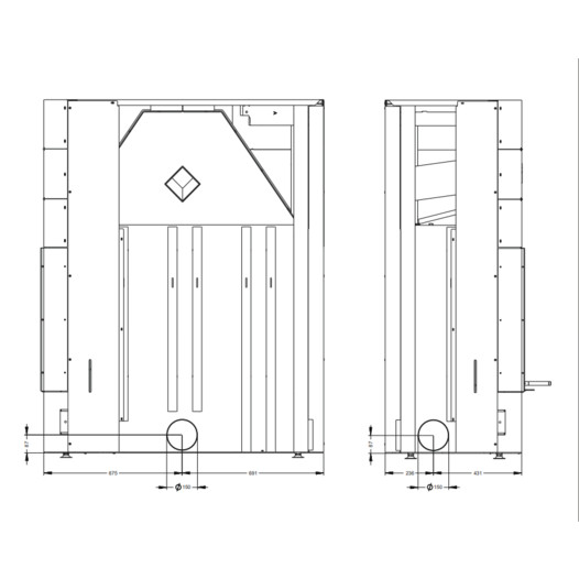 Фотография Каминная топка Астов П2С 12570 R
