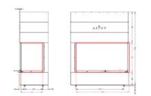 Каминная топка Астов П2С 12570 R