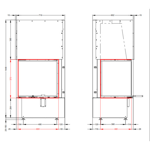 Фотография Каминная топка Астов П2С 6057 L