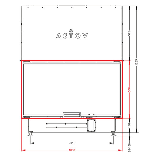 Фотография Каминная топка Астов П3С 10057