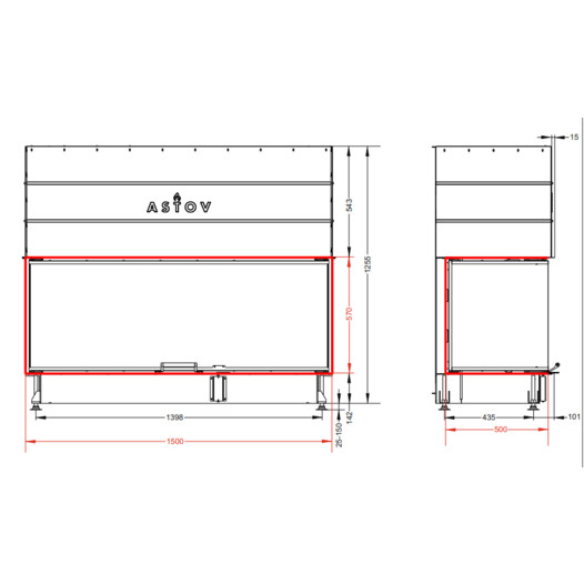 Фотография Каминная топка Астов П3С 15057