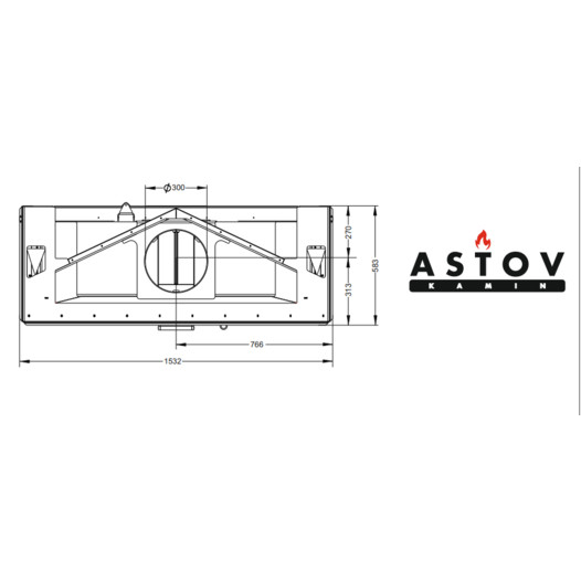 Фотография Каминная топка Астов П3С 15057
