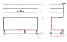 Каминная топка Астов П3С 15057