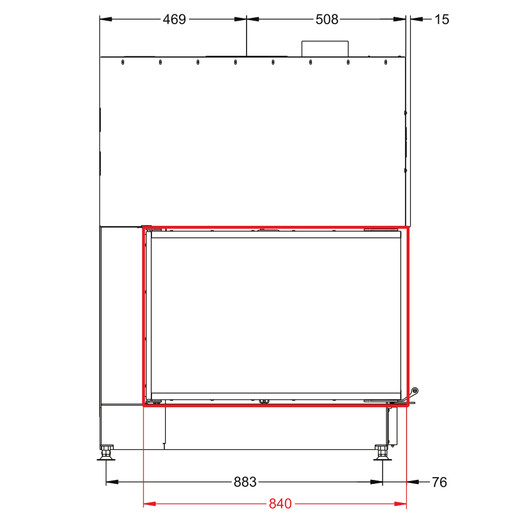 Фотография Каминная топка Астов П3С 53(84)57