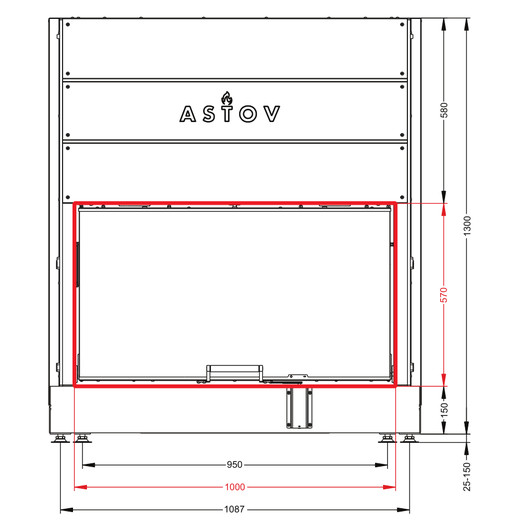 Фотография Каминная топка Астов ПС 10057