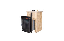 Печь для бани Ферингер ПФ Квадра Окаменевшее дерево наборный