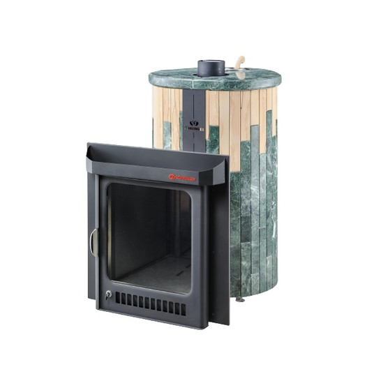 Фотография Печь для бани Ферингер ПФ Макси Змеевик + Окаменевшее дерево