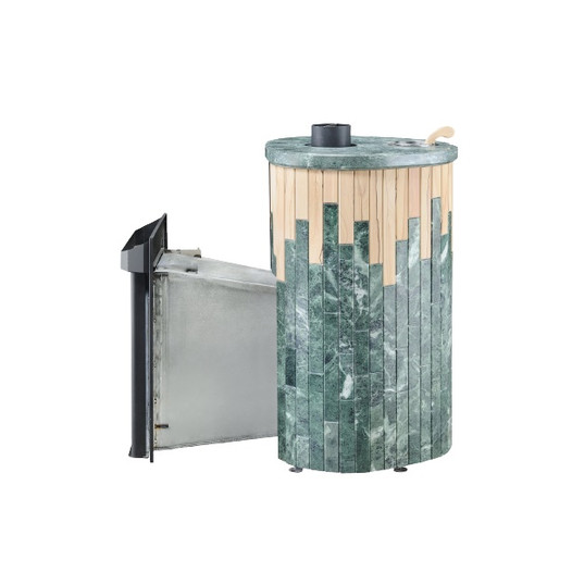 Фотография Печь для бани Ферингер ПФ Макси Змеевик + Окаменевшее дерево