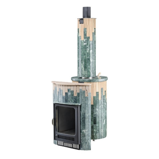 Фотография Печь для бани Ферингер ПФ Макси Змеевик + Окаменевшее дерево