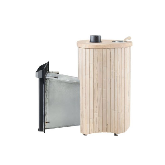 Фотография Печь для бани Ферингер ПФ Оптима  Окаменевшее дерево наборный