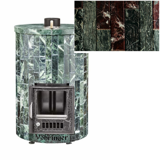 Фотография Печь для бани Ферингер ПФ Уют-18  Жадеит + Россо Леванте