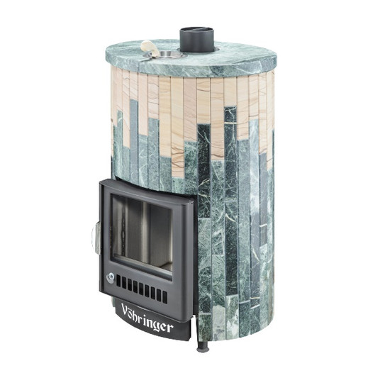 Фотография Печь для бани Ферингер ПФ Уют-25 Змеевик + Окаменевшее дерево