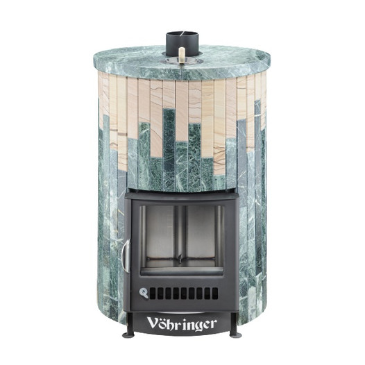 Фотография Печь для бани Ферингер ПФ Уют-25 Змеевик + Окаменевшее дерево