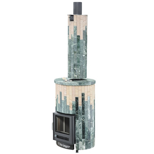 Фотография Печь для бани Ферингер ПФ Уют-25 Змеевик + Окаменевшее дерево