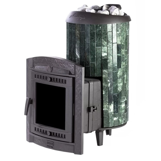 Фотография Банная печь ProMetall Атмосфера XL в ламелях 