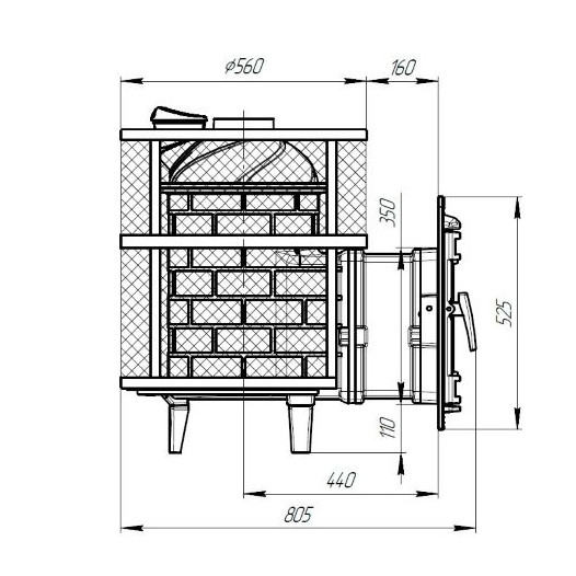 Фотография Банная печь ProMetall Атмосфера М сетка нержавейка