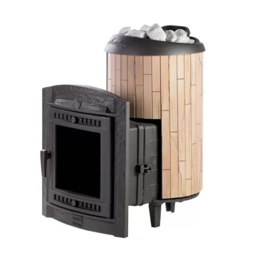 Фотография Банная печь ProMetall Атмосфера L в ламелях 