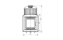 Банная печь ProMetall Атмосфера XL в ламелях 