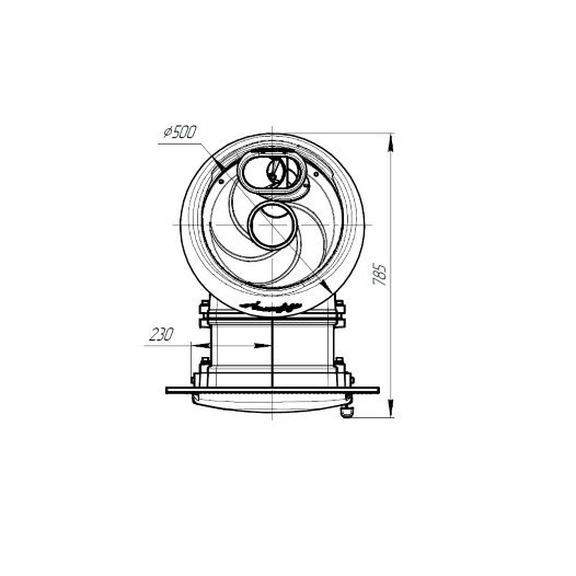 Фотография Банная печь ProMetall Атмосфера XL в ламелях 
