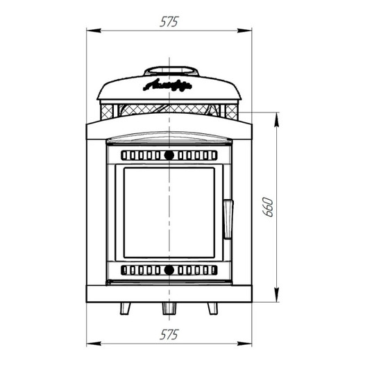 Фотография Банная печь ProMetall Атмосфера L комбинированная сетка-ламель 