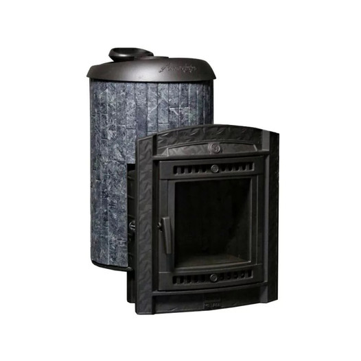 Фотография Банная печь ProMetall Атмосфера L в ламелях 